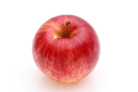 Single red apple Stock Photos