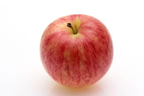 Single red apple Stock Photos