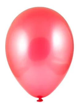 Single red balloon Stock Photos