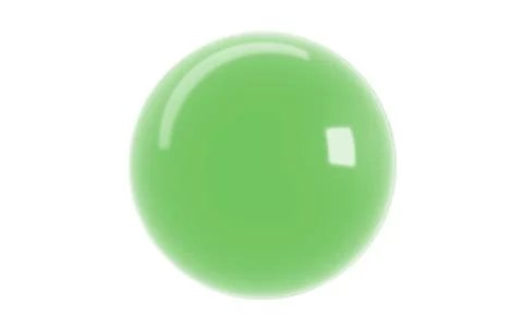 Single reflected 3d rendering of a sphere inside a studio Stock Illustration