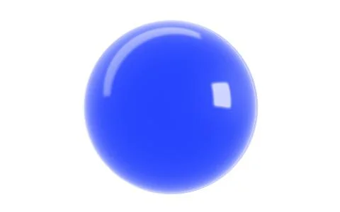 Single reflected 3d rendering of a sphere inside a studio Stock Illustration