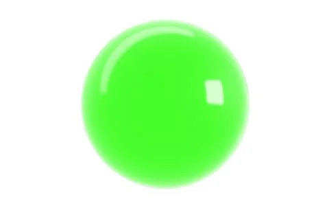 Single reflected 3d rendering of a sphere inside a studio Stock Illustration