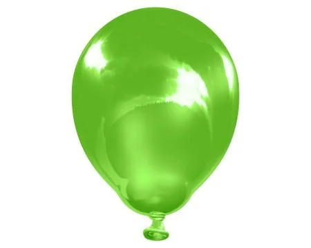 Single reflective green balloon Stock Illustration