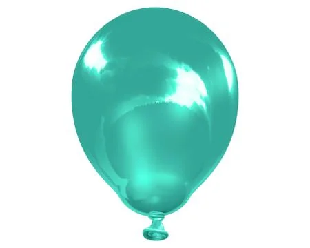 Single reflective indigo balloon Stock-Illustration