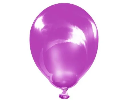 Single reflective violet balloon Stock Illustration