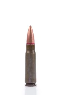 Single rifle bullet Stock Photos