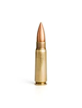 Single rifle bullet Stock Photos