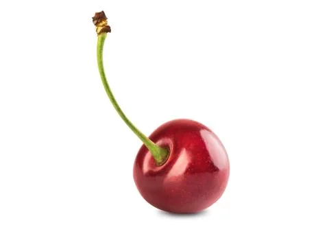 Single ripe cherry Stock Photos