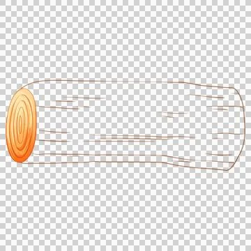 Single rough wooden log on checkered background for design. Illustrazione stock