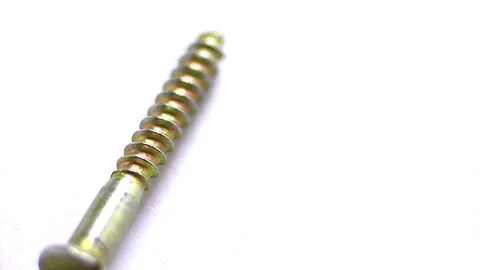 Single screw is rotating Stock Footage 74563755