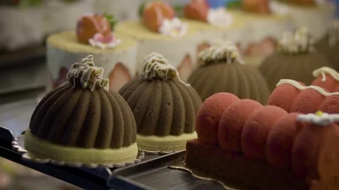 Single-serve cake with cocoa and coffee 스톡 동영상 278488799