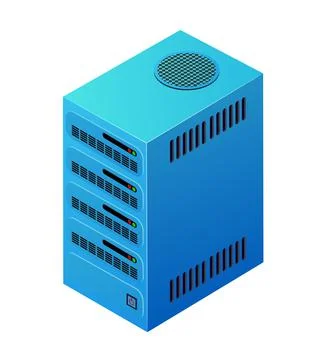 Single server network technology of connection data center 스톡 일러스트