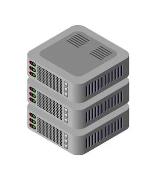 Single server network technology of connection data 스톡 일러스트