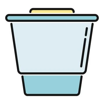 Single serving coffee pod capsule cartoon icon Stock Illustration