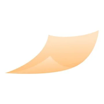 Single sheet of paper flying in the wind Stock Illustration