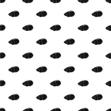 Single shell pattern seamless vector Stock Illustration