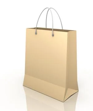 Single shopping bag Stock Illustration