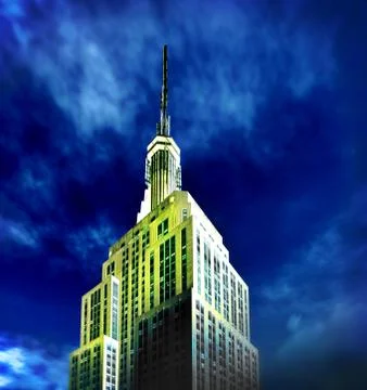 Single skyscraper Stock Illustration