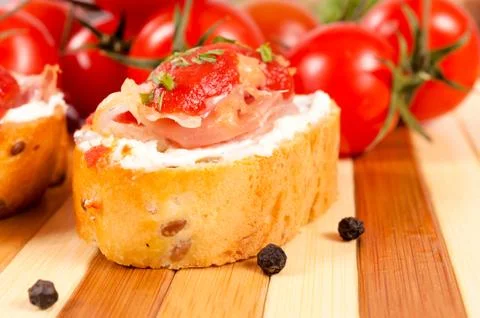 Single small sandwich Stock Photos