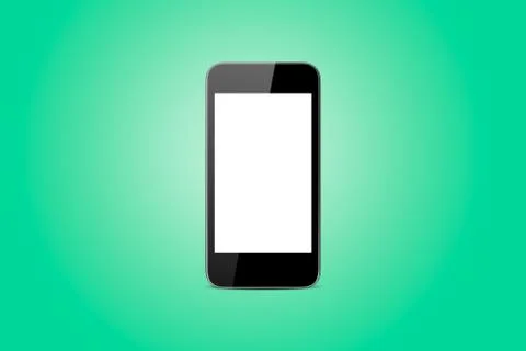 Single smart phone standing Stock Photos