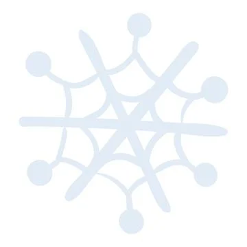 Single snowflake, falling snow isolated Stock Illustration