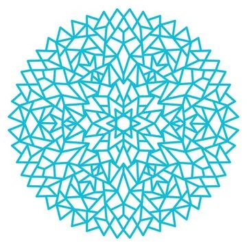 Single snowflake isolated on transparent Stock Illustration