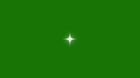 Single Sparkling Twinkle Star Animation on Green Screen 4K Loop 動画素材 336016302