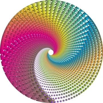 A single spiral pattern Illustrazione stock