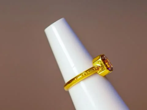 Single Stone Diamond Engagement Ring Stock Photos