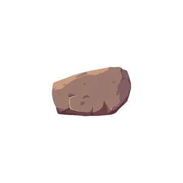 Single stone road rock vector illustration Stock Illustration