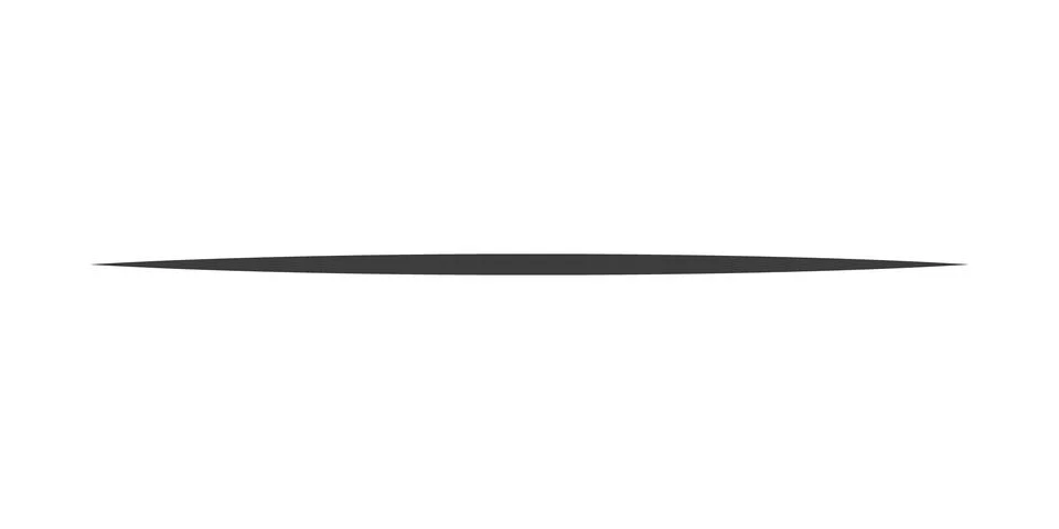 Single straight continuous black line with sharp edge, gap. One underline, ri イラスト素材