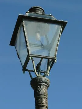 Single street lamp Stock Photos