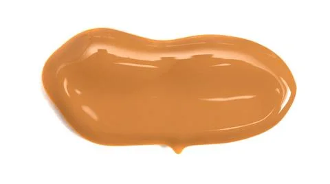Single Swatch of Liquid Foundation Isolated on a White Background Stock Photos