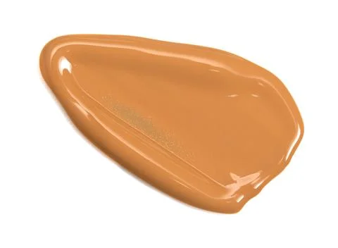 Single Swatch of Liquid Foundation Isolated on a White Background Stock Photos
