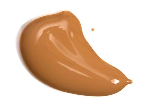 Single Swatch of Liquid Foundation Isolated on a White Background Stock Photos