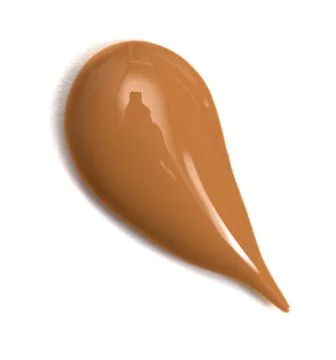 Single Swatch of Liquid Foundation Isolated on a White Background Foto stock