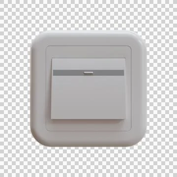 Single Switch 3D Illustration Stock Illustration