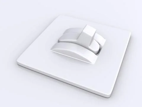 Single switch. 3d single switch. 3d Copyright: xZoonar.com/SerhiixPavlovx ... Stock Photos