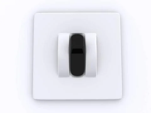Single switch. 3d single switch. 3d Copyright: xZoonar.com/SerhiixPavlovx ... Stock Photos