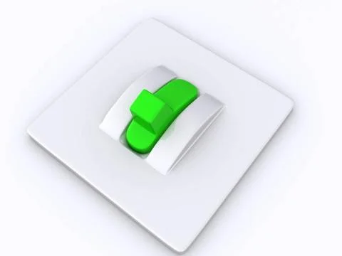 Single switch. 3d single switch. 3d Copyright: xZoonar.com/SerhiixPavlovx ... Stock Photos