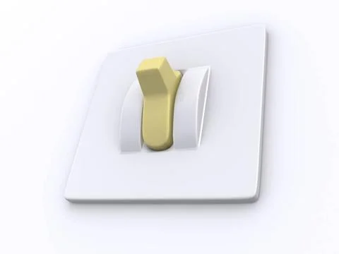 Single switch. 3d single switch. 3d Copyright: xZoonar.com/SerhiixPavlovx ... Stock Photos