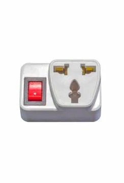 Single switch socket Stock Photos