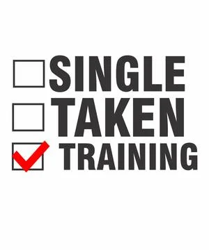 Single Taken training Stock Illustration