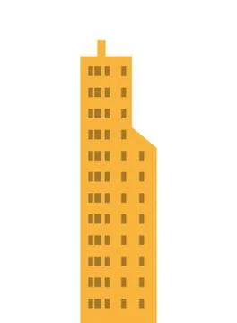 Single tall building icon Ilustración de archivo