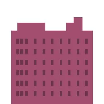 Single tall building icon Ilustración de archivo