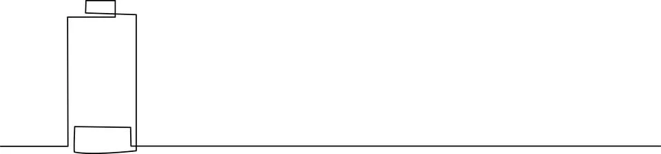 Single tall refrigerator in kitchen Vector Stock Illustration