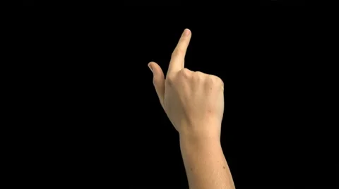 Single Tap Finger Hand Touchscreen iPhone iPad Gestures Stock Footage 8691065