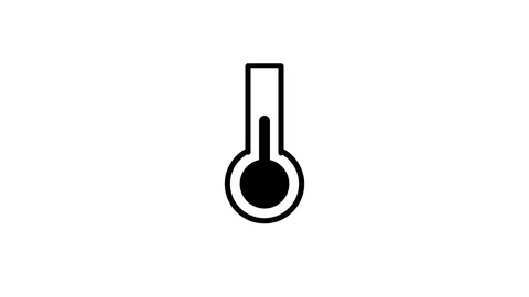 Single Thermometer Icon Stock Footage 340305622
