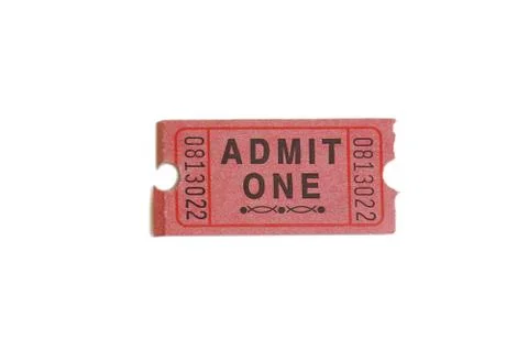Single ticket Stock Photos