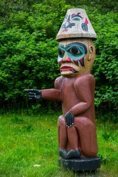 Single Tlingit Pointing Figure Stock Photos